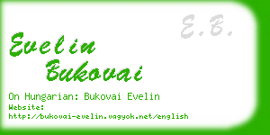 evelin bukovai business card